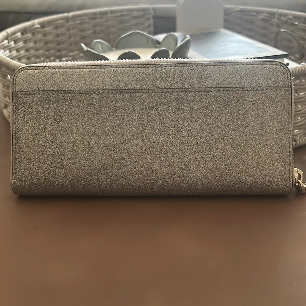 Kate Spade Gold Glimmer Zip Wallet - Picture 5 of 9